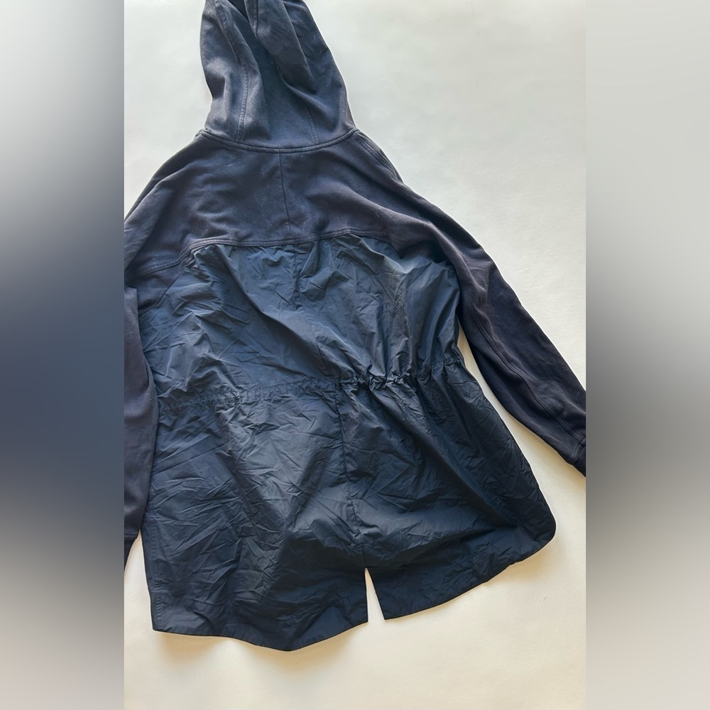 Athleta Black Utility Jacket with Hood Size M - Picture 9 of 9